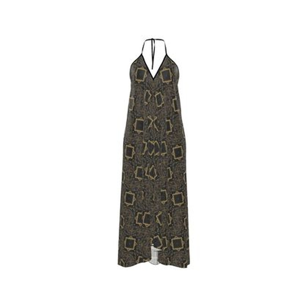 Felicéa Matrix Halterneck backless dress