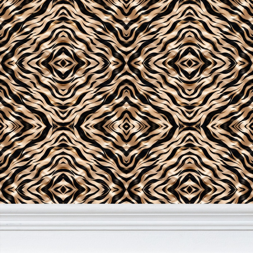Felicéa Tiger Vessels Repeat Pattern Wallpaper