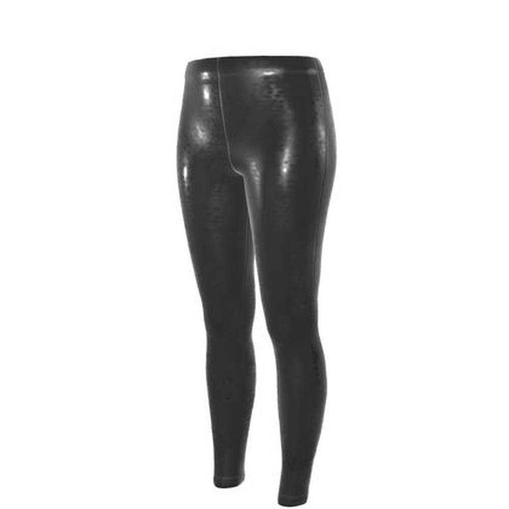 Felicéa High-Waisted Black Crushed Velour Leggings