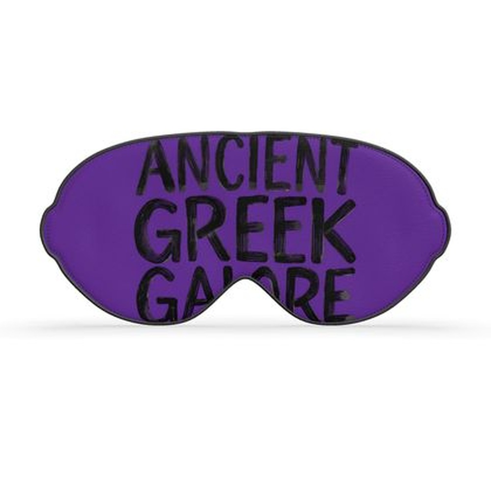 Felicéa Ancient Greek Galore Purple Venom Luxury Sleep Mask
